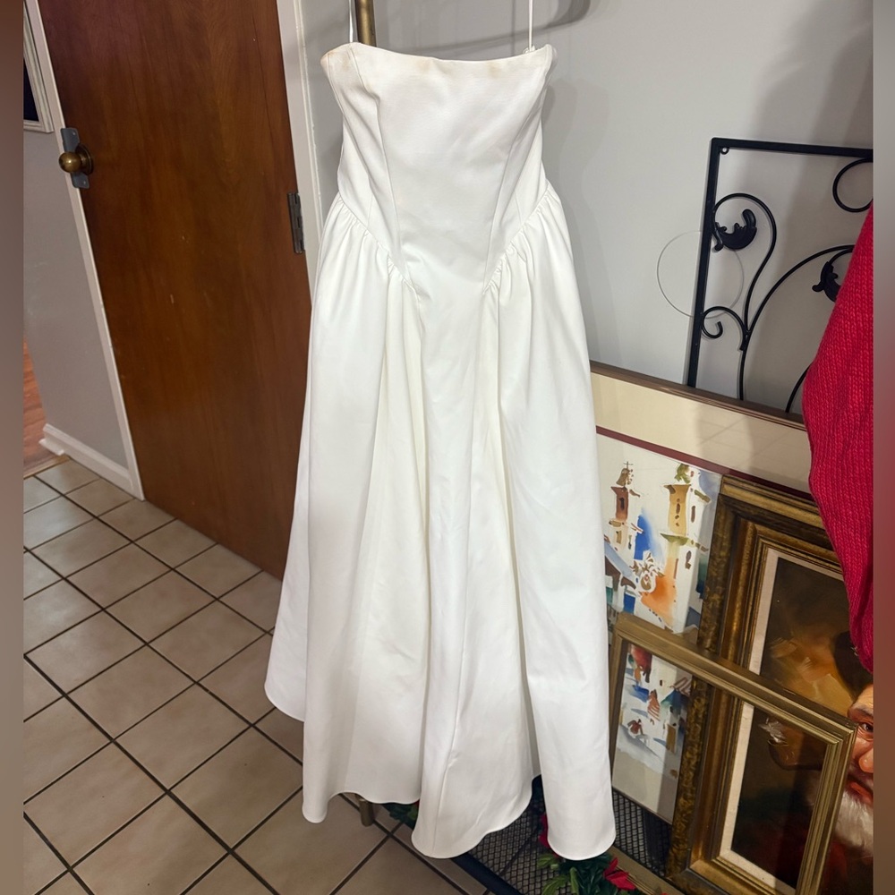 BHLDN Strapless Cream Dress - Picture 10 of 13